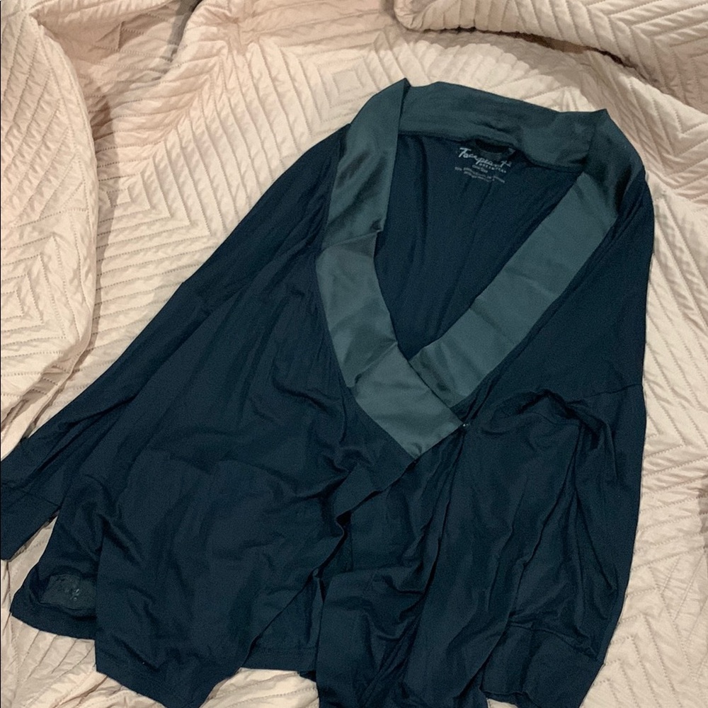 FACEPLANT DREAMWEAR BLACK BAMBOO SWING JACKET- WOMEN’S - Picture 5 of 9
